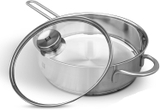 Chảo inox Zwilling twin nova 24 cm kèm nắp kính