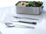 Bộ dao thìa dĩa Joseph Joseph 81135 Duo Steel Travel Cutlery màu Grey