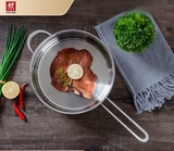 Chảo inox Zwilling twin nova 24 cm kèm nắp kính