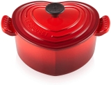 Nồi Gang LeCreuset Heart Casserole Cerise 20cm