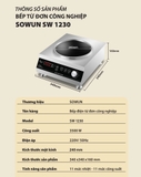 BẾP TỪ ĐƠN CÔNG NGHIỆP SOWUN SW1230