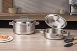 BỘ NỒI MICHELANGELO HOME CHEF 4 MÓN (106041) tặng 1 Chảo inox Michelangelo Smart Pro 26cm