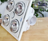 Đèn sưởi nhà tắm Hans 4 bóng H4B176