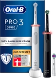 SET 2 BÀN CHẢI ĐÁNH RĂNG ORAL-B PRO 3 3900 MÀU TRẮNG ĐEN ( 3 ĐẦU BÀN CHẢI)