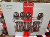 Set 9 lọ đựng gia vị khô Schafer