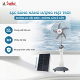Quạt Sạc Tích Điện Năng Lượng Mặt Trời Saiko RF-818A