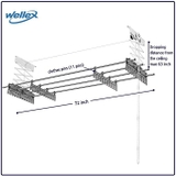 Giàn phơi bán tự động treo trần Wellex Hàn Quốc RG 41800- O(D160)