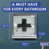 TỦ THUỐC GIA ĐÌNH WENKO Size 25x25x12cm CỬA KÍNH