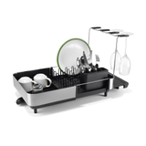 Khay úp bát đĩa kèm ly mở rộng Joseph Joseph 6500040 Extend Steel Plus Black