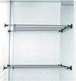 Kệ Inox để đồ không khoan Wellex BSS4040, kích thước 60-80 cm