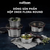 BỘ 4 HỘP INOX TRÒN CUITISAN FLORA