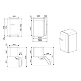 Tủ lạnh SMEG FAB5RCR6 màu kem 34L