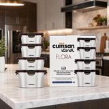 BỘ 4 HỘP INOX TRÒN CUITISAN FLORA