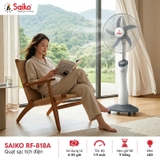 Quạt Sạc Tích Điện Năng Lượng Mặt Trời Saiko RF-818A
