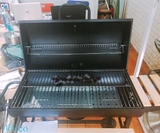 BẾP NƯỚNG THAN HOA LẮP ĐẬY CÓ TAY ĐẨY BBQ-05