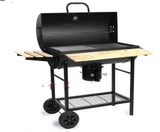 BẾP NƯỚNG THAN HOA LẮP ĐẬY CÓ TAY ĐẨY BBQ-05