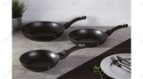 Bộ 3 chảo Berlinger Haus BH/1293NF (20cm+24cm+28cm) - màu đen