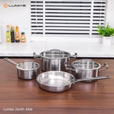 Bộ nồi chảo inox 4 món cao cấp Lumias Zenith 4Set
