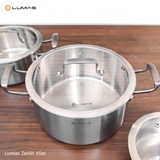 Bộ nồi chảo inox 4 món cao cấp Lumias Zenith 4Set