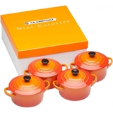 Bộ Nồi Sứ Tròn Le Creuset Mini 4 Cái, 200ml