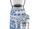 Máy xay cafe SMEG CGF01DGBEU họa tiết Dolce&Gabbana xanh gốm