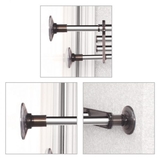 Kệ Inox để đồ không khoan Wellex BSS4040, kích thước 60-80 cm