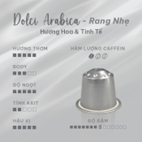 Cà phê viên nén nhôm Carraro Dolci Arabica