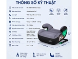 Ghế nâng an toàn trẻ em EUS Felix màu xám