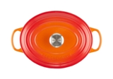 Nồi gang ovan Le Creuset Brater Oval Evo 31cm Kirsche – Màu Cam