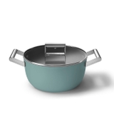 Nồi casserole SMEG CSF2412EGM 24cm màu xanh ngọc (vung kính)