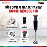 MÁY XAY CẦM TAY BOSCH MS6CB6110 ERGOMIXX 1000W
