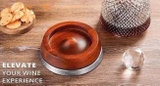 Bình thở rượu vang quả dứa Đế xoay 360 độ