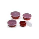 Bộ 4 tô trộn có nắp KitchenAid KQG1760SERE màu đỏ