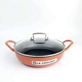 CHẢO GANG LE CREUSET 26cm nắp kính