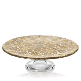 Đĩa chân đế IVV Arabesque Gold Leaf