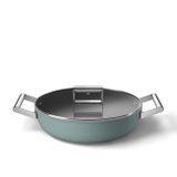 Nồi chảo SMEG DPF2812EGM màu xanh ngọc (vung kính)