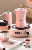 Set bình pha cà phê Bialetti BINCOO 130ml màu hồng