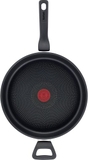 Chảo TEFAL G28937 HARD TITANIUM PRO dung tích 28cm - có vung kính và quai cầm