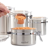 Set 4 hộp đựng đồ khô bằng Inox của Vonshef