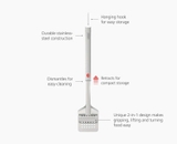 Kẹp lật thức ăn nướng Joseph Joseph 2000010 GrillOut™ Stainless-Steel BBQ Turner Tongs with Extending Handle