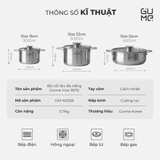 Bộ Nồi Lẩu Đa Năng Inox 18/10 Liền Khối Gume GM - N3326