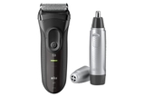Máy cạo râu Braun Series 3 3000VS, Kèm Máy cắt Lông mũi