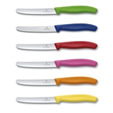 Set dao 6c Victorinox 11cm Swiss Classic coltello tavola, set 6 colori 6.7839.6G