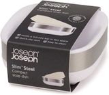 Hộp đựng xà phòng Joseph Joseph 70533 Slim Steel Soap Dish – White (màu xám/trắng)