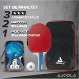 Bộ bóng bàn JOOLA (gồm 2 vợt + 3 quả bóng + bao đựng)