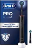 BÀN CHẢI ĐÁNH RĂNG ORAL B PRO SERIES 3 MÀU ĐEN KÈM 2 ĐẦU BÀN CHẢI