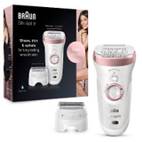 Máy cạo lông khô & ướt, Cạo râu, tỉa lông Braun Silk-epil 9-720