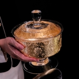 Hũ kẹo IVV Arabesque Gold Leaf 20cm