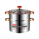 BỘ NỒI 5 LỚP INOX HASUKA HSK-BN386