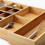 Bộ khay chia ngăn kéo để dao thìa dĩa Joseph Joseph 851696 DrawerStore™ Bamboo